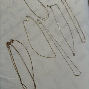 Elegant Gold Necklaces Bundle